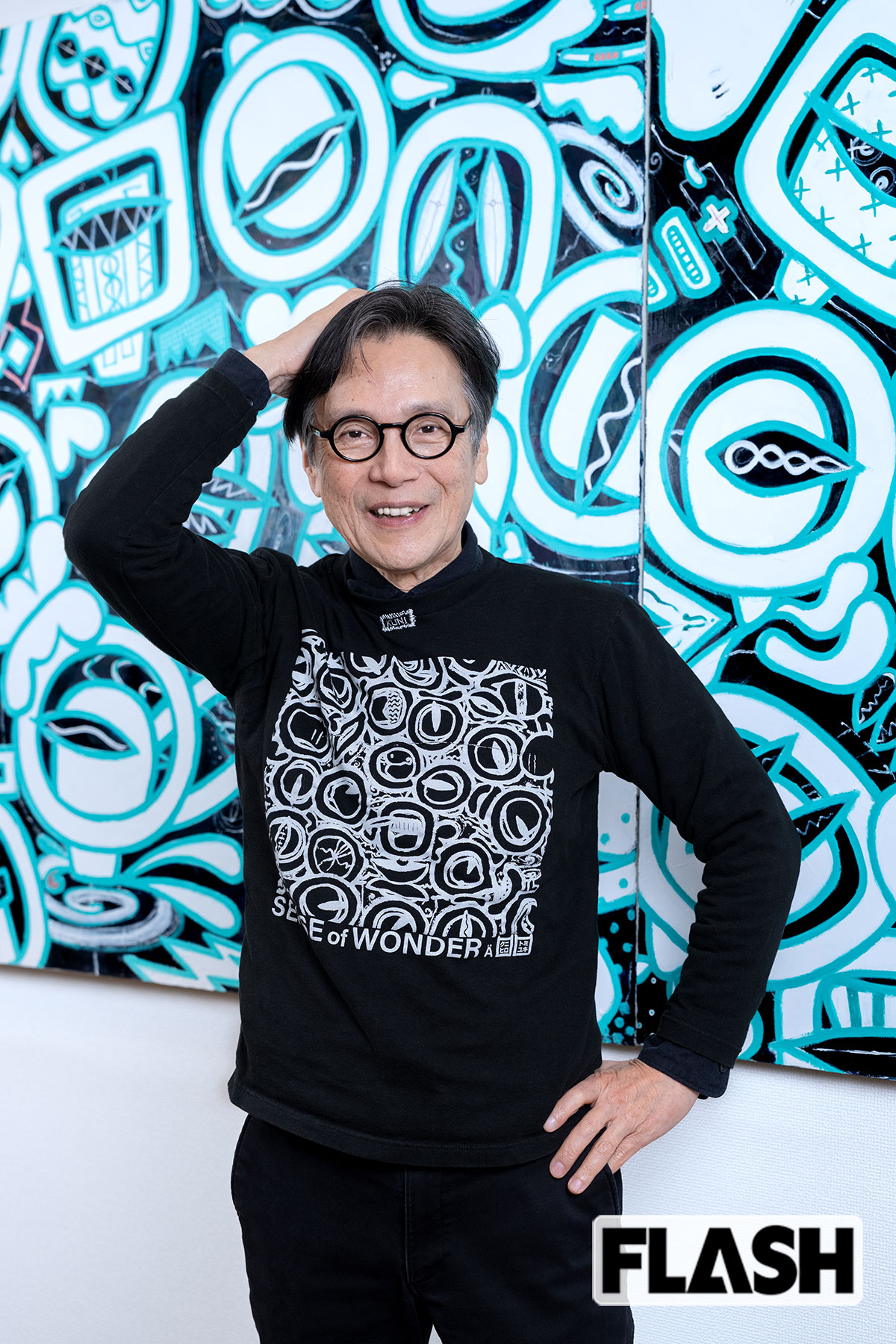 国広富之が描いた『ハイヤーセルフに許される存在たち』（写真・福田ヨシツグ）