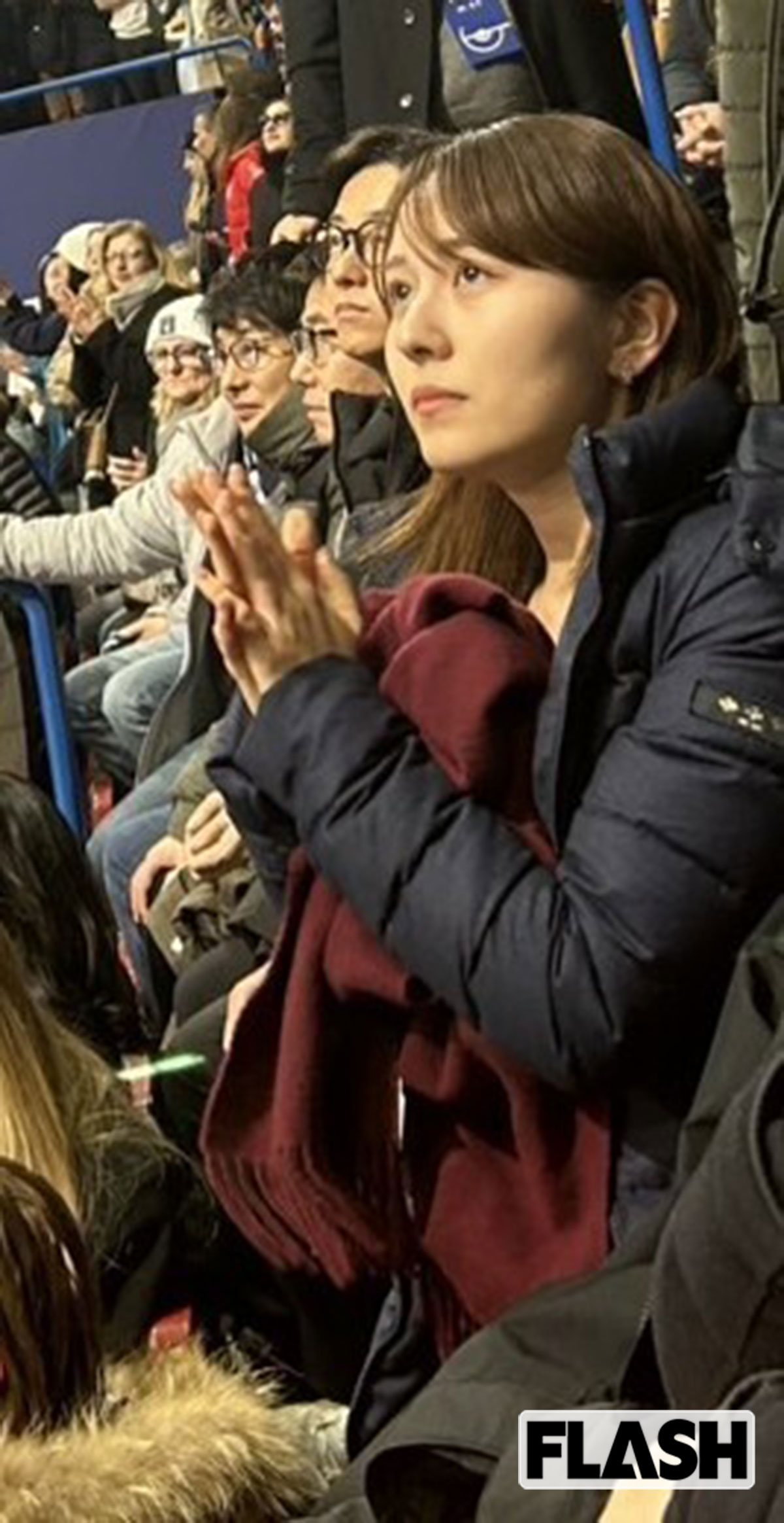 2026年2月20日、フィギュアスケート女子フリーを観戦していたテレビ朝日の三山賀子アナウンサー