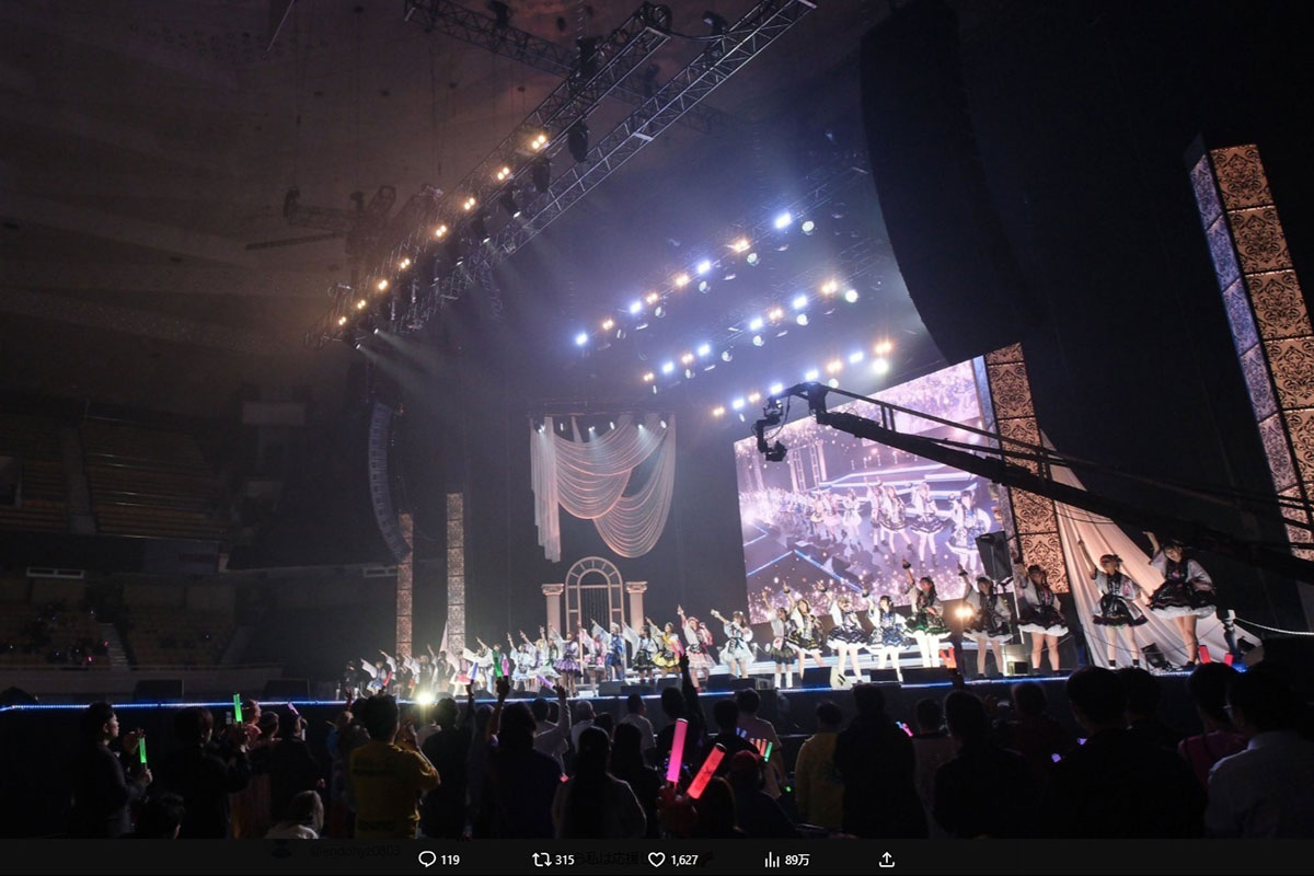 集客に苦労した「IDOL FES 天下一武道館2026」。一部のファンからは「格が下がった」と苦言が出ている（写真・『神田みつき@2026.02.24天下一武道館in日本武道館』のX「@kandapagu1011」より）