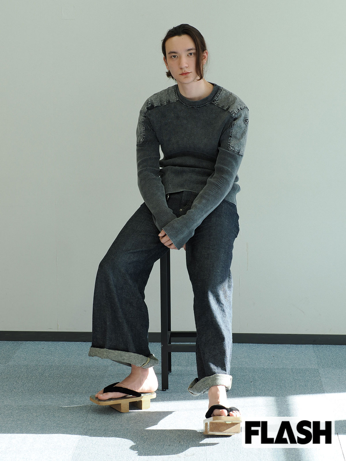 嵐翔真にとって、下駄は大事な場面の “勝負靴”（写真・保坂駱駝）