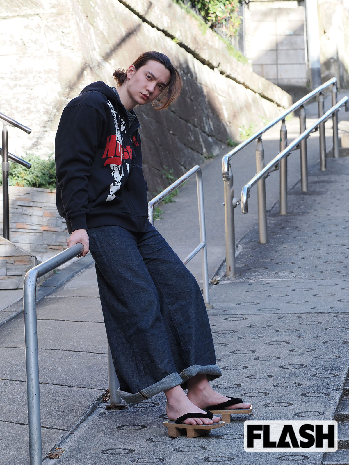 嵐翔真にとって、下駄は大事な場面の “勝負靴”（写真・保坂駱駝）