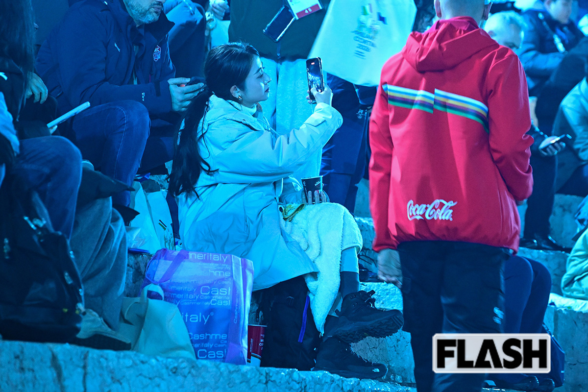 2026年2月23日、ミラノ・コルティナ冬季オリンピックの閉会式に参加したTBSの日比麻音子アナウンサー（写真・JMPA）