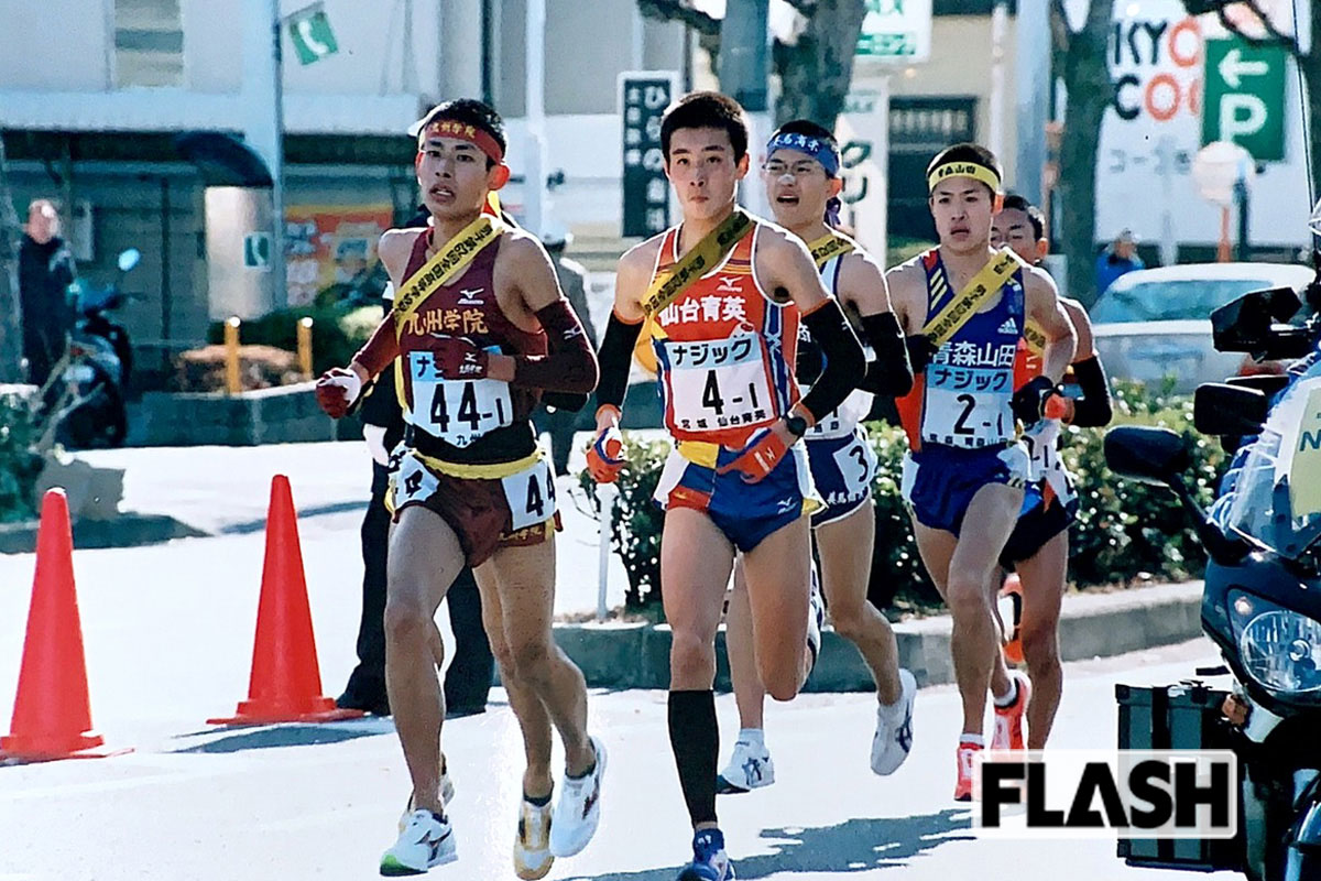 新潟から仙台育英高に越境入学した服部勇馬。2011年12月の「全国高校駅伝」に出場（写真・本人提供）