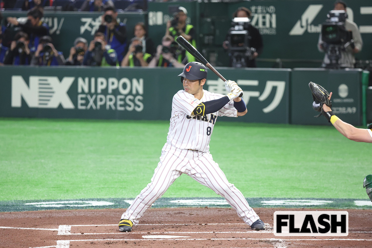 2026年3月8日、ワールド・ベースボール・クラシック（WBC）の豪州戦に出場した近藤健介（写真・桑原 靖）