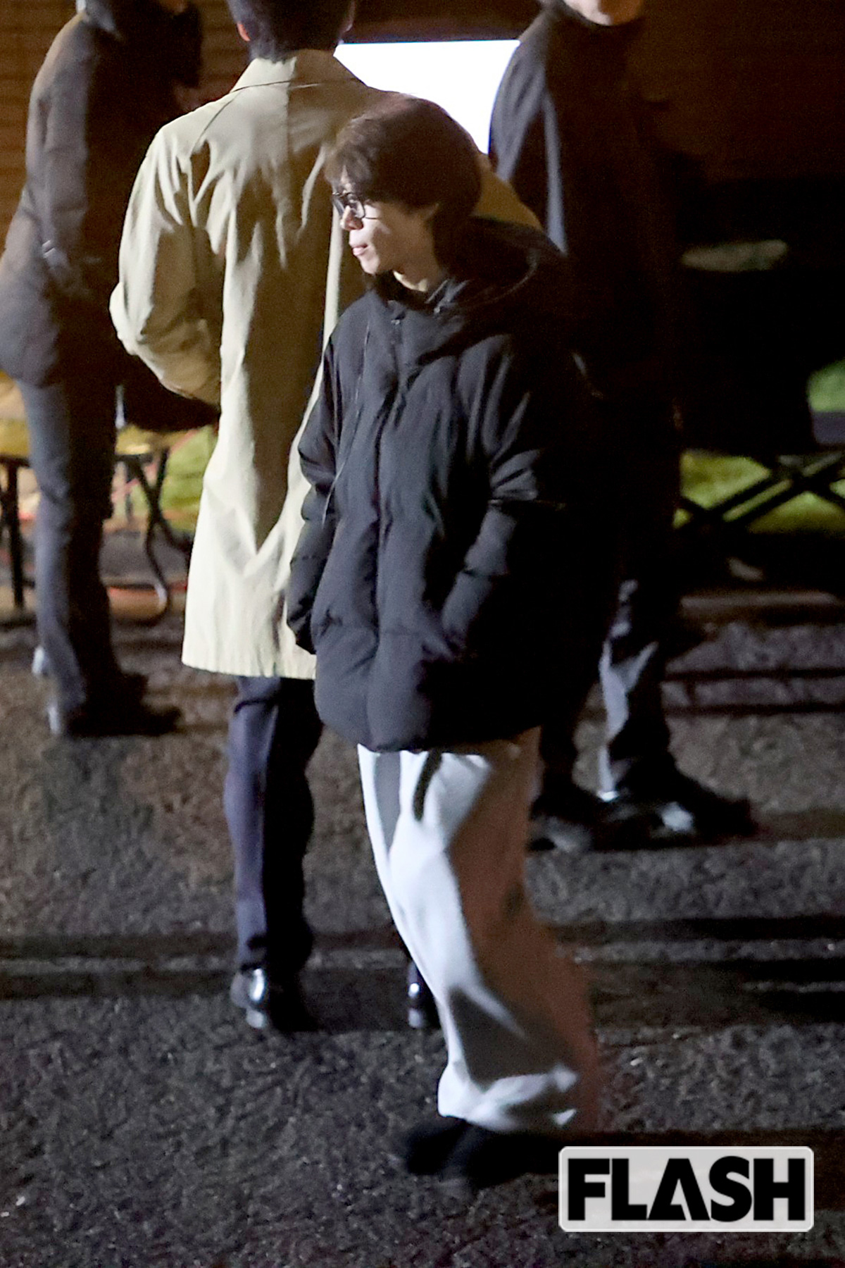 初出演映画の撮影に臨む松島聡（写真・金谷千治）