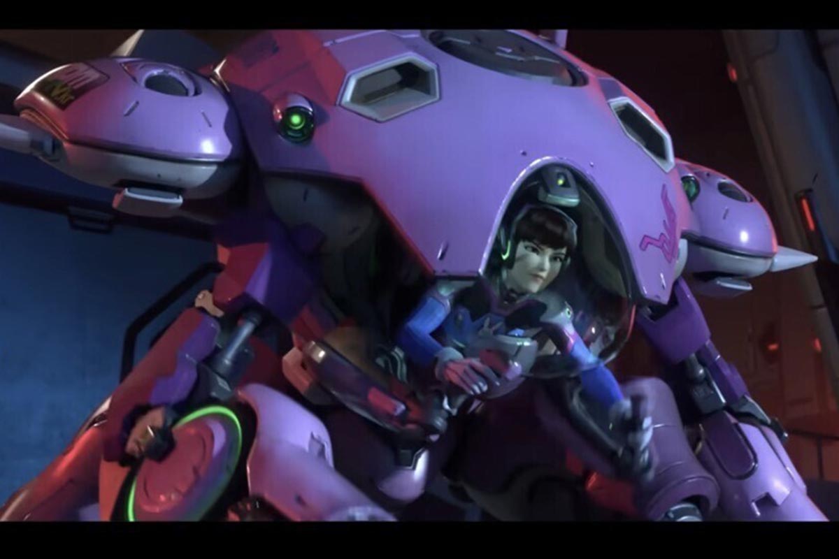 酷似が指摘されたゲームキャラクター「D.Va」（Overwatch公式YouTubeより）