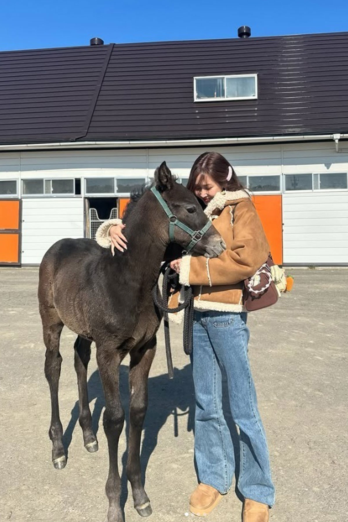 虐待疑惑のあった仔馬を購入した紗栄子。多くのファンがその迅速な行動に感動した（写真・本人Instagramより）