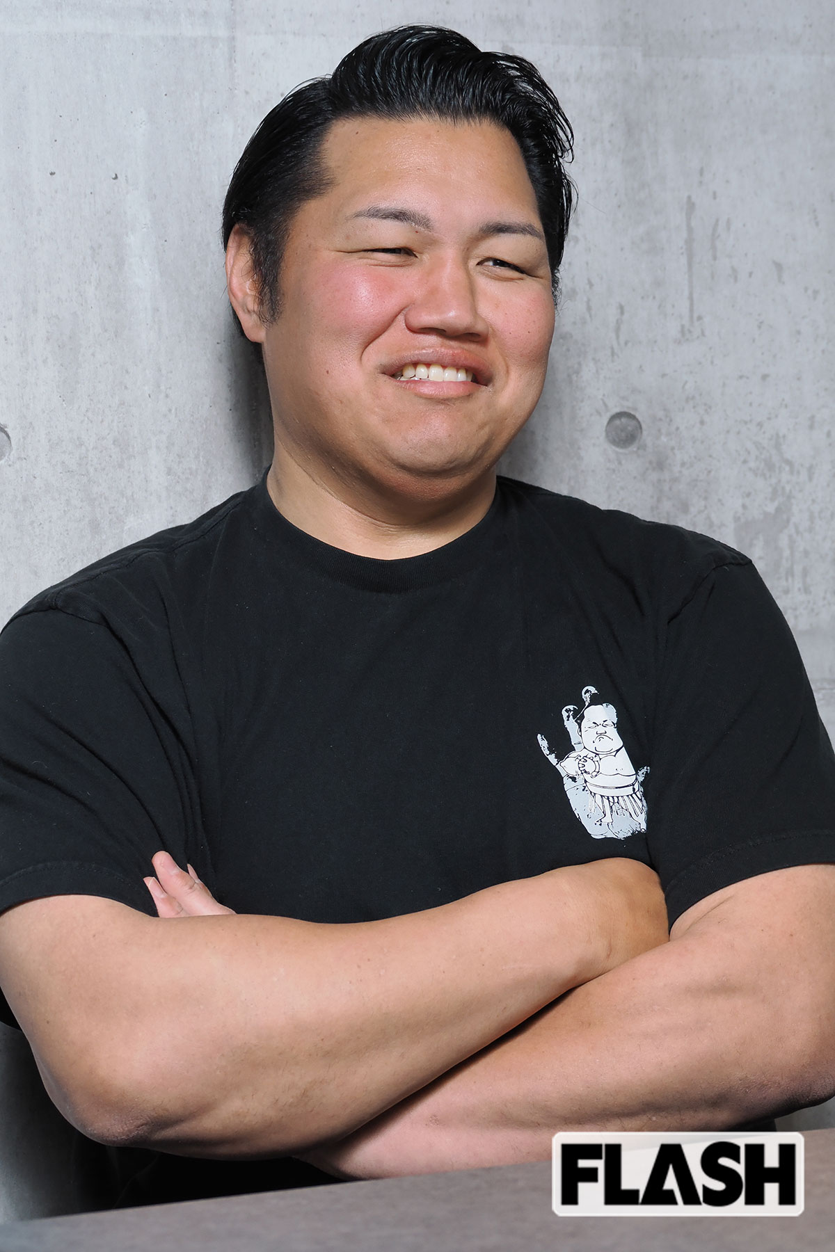 元大関・若嶋津さんの弟子で元小結・松鳳山の松谷裕也さん（写真・梅基展央）