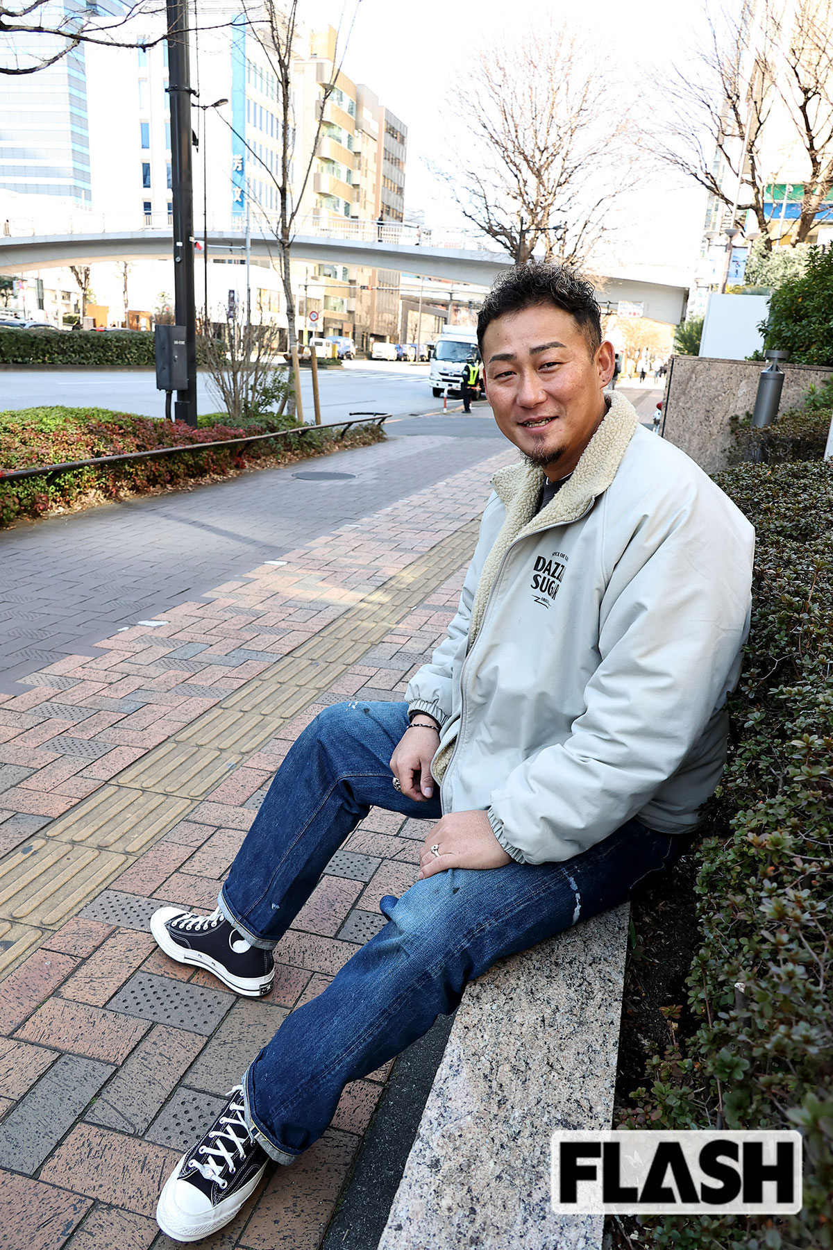 「テレビでも、しゃべり方は現役時代とまったく変えてないですね」と中田翔（写真・長谷川 新）