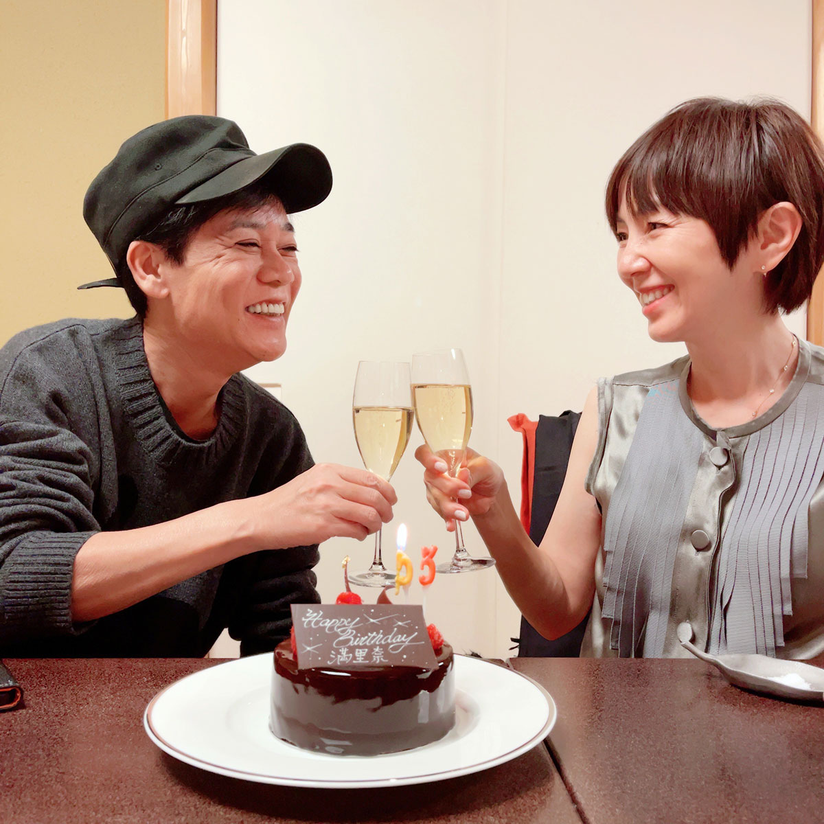 夫の名倉とは、結婚記念日やお互いの誕生日などを欠かさず祝っているという渡辺満里奈