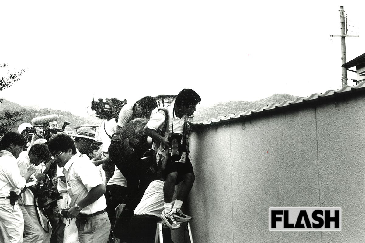 林氏の自宅周辺には事件当時、500人もの報道陣が押し寄せた（写真・本誌写真部）