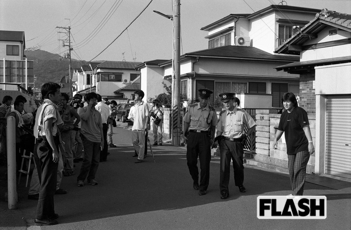 林氏の自宅周辺には事件当時、500人もの報道陣が押し寄せた（写真・本誌写真部）