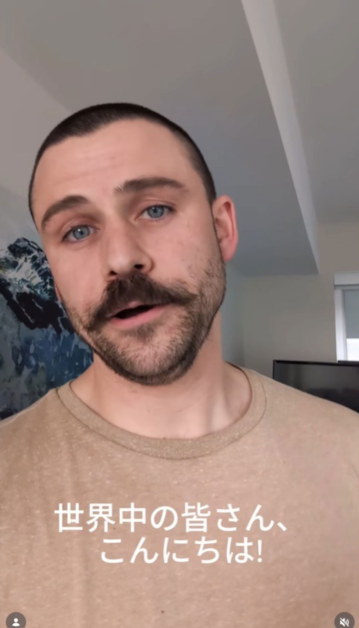 丸坊主になったトミー・バストウ。『SHOGUN 将軍』の新シーズンへ向けた役作りの可能性が高い（写真・本人のInstagramより）