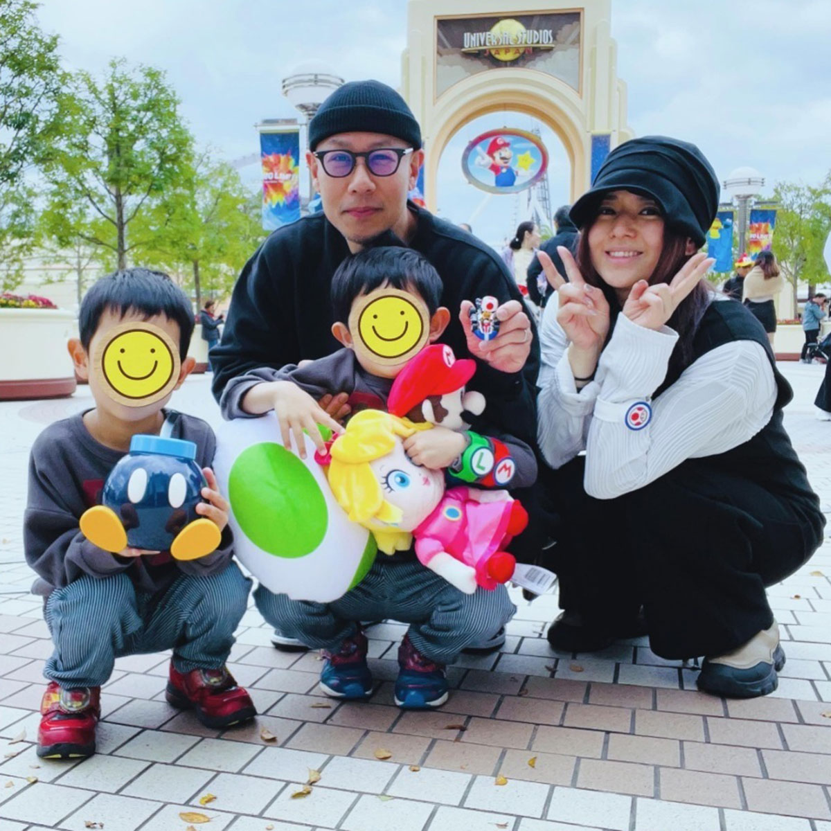 子供たちとUSJに来園したことを明かした蒼井そら（写真・本人のInstagramより）