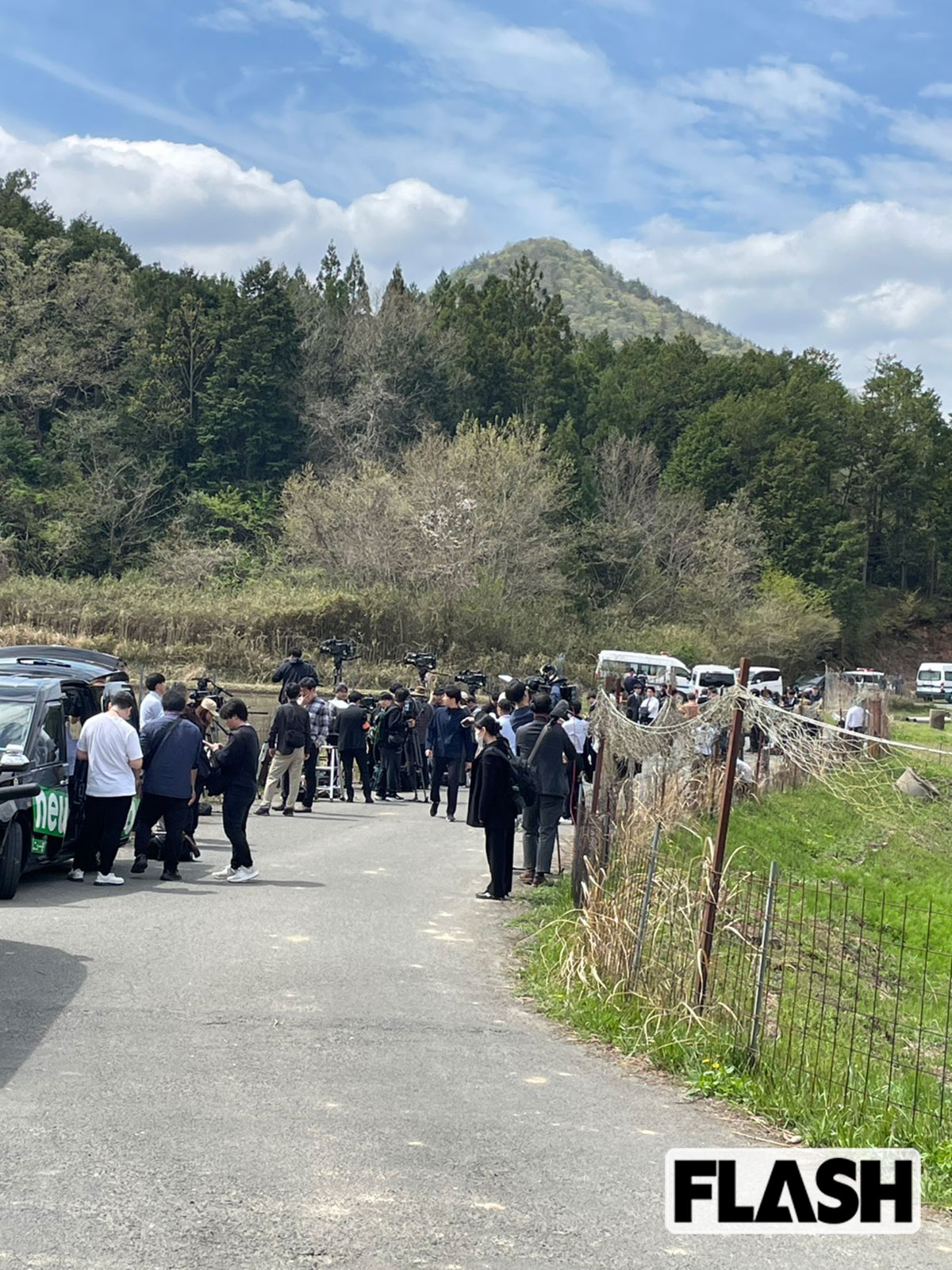 マスコミ関係者が100人以上殺到した遺体発見現場