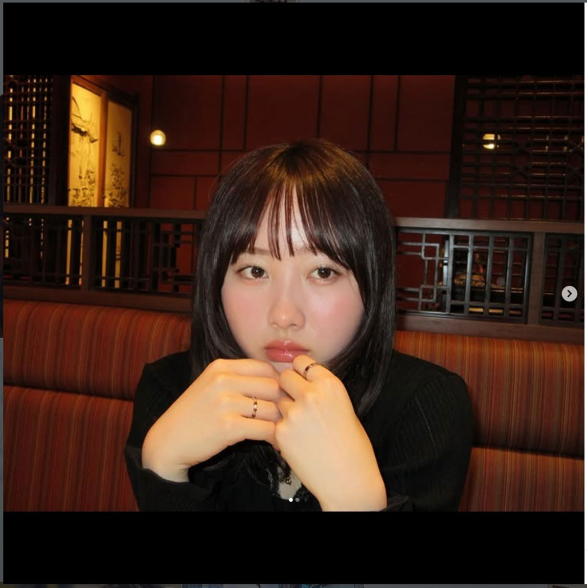 お酒楽しむ日常を投稿した本田望結。その様子からファンから酔っぱらっていると指摘された（写真・本人Instagramより）