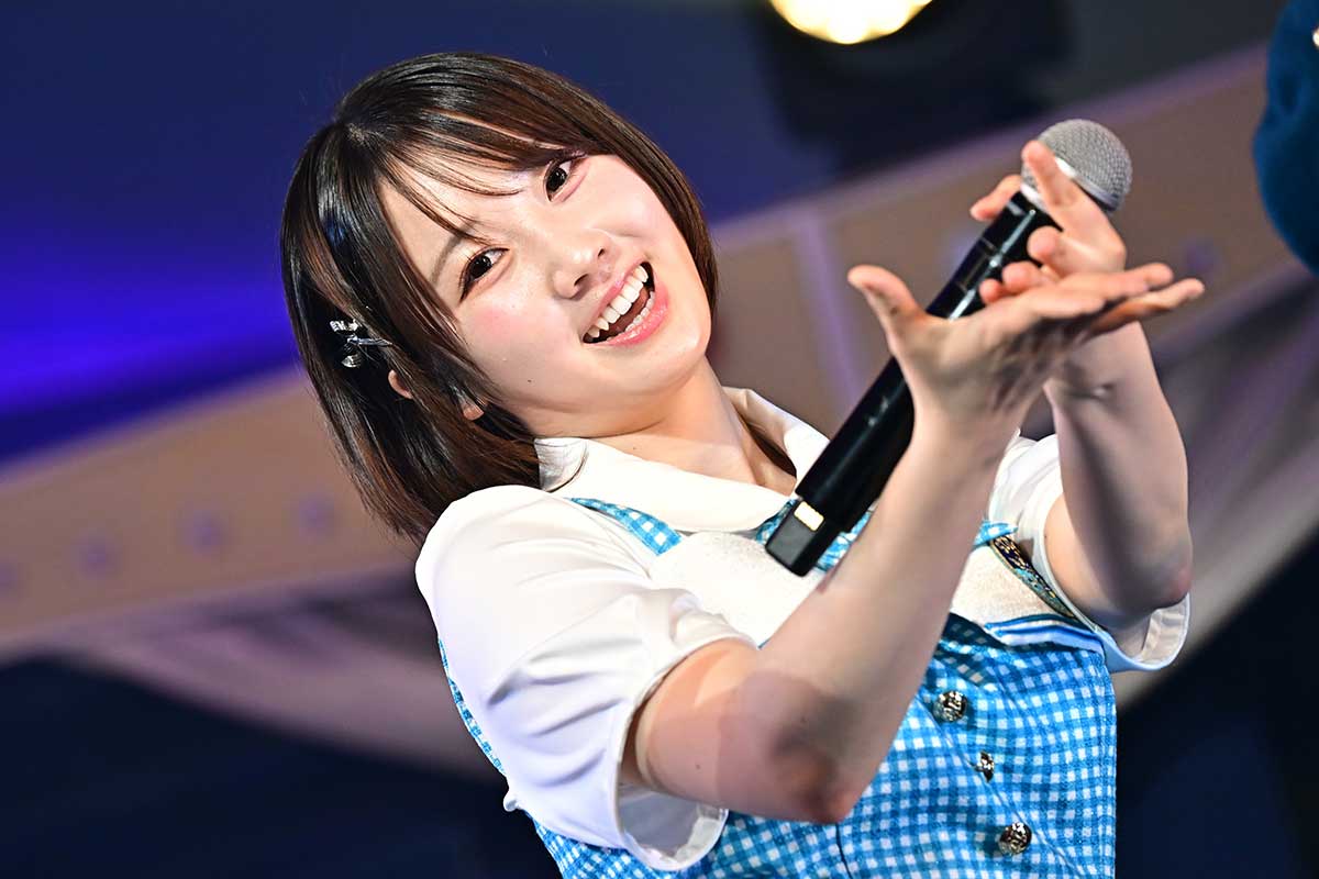 9周年コンサートで2年ぶりにグループに復帰した甲斐心愛　（C）STU