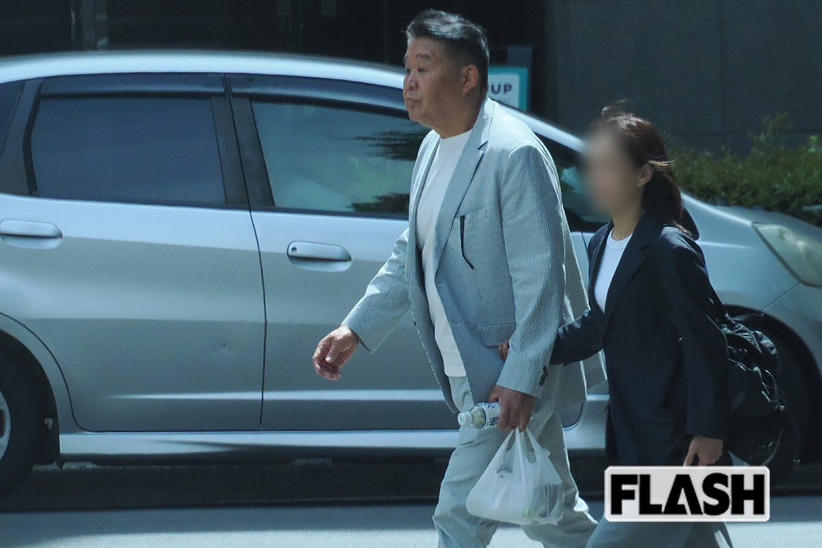 2026年4月、渋谷にある金王八幡宮に参拝をしていた花田虎上夫妻