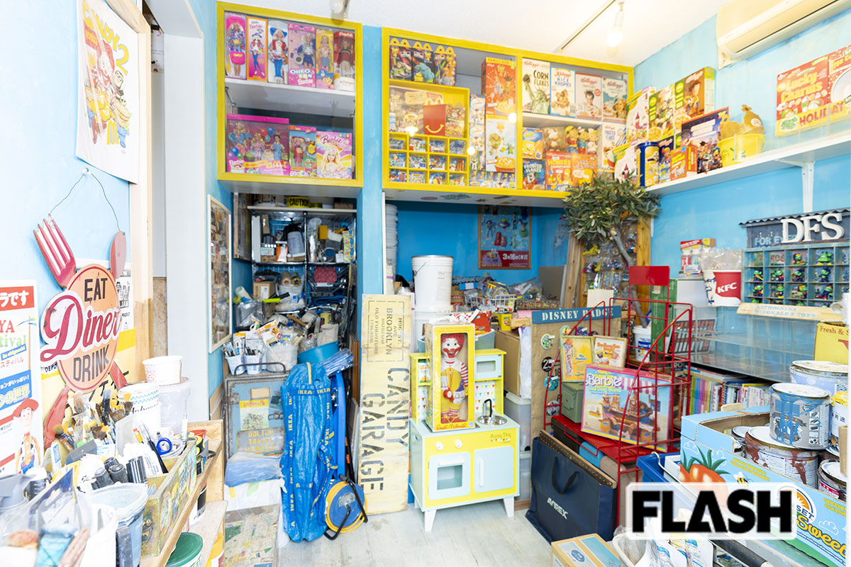 高薮乾一さんの「ミールトイ」コレクションは約1万点、総額500～600万円にのぼる（写真・木村哲夫）