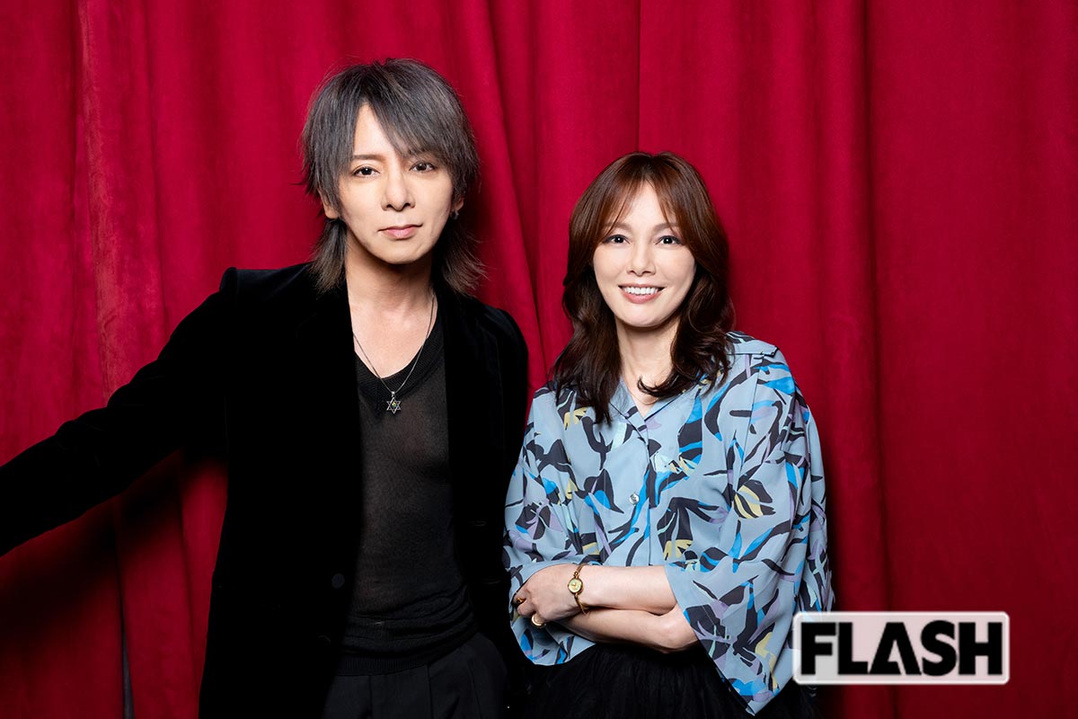 「この際だから聞くけど七瀬ちゃんは俺のことどう見てた？」（松岡充）「松岡くんはいちばん近いところにいる仲間という感じ」（相川七瀬）（写真・福田ヨシツグ）