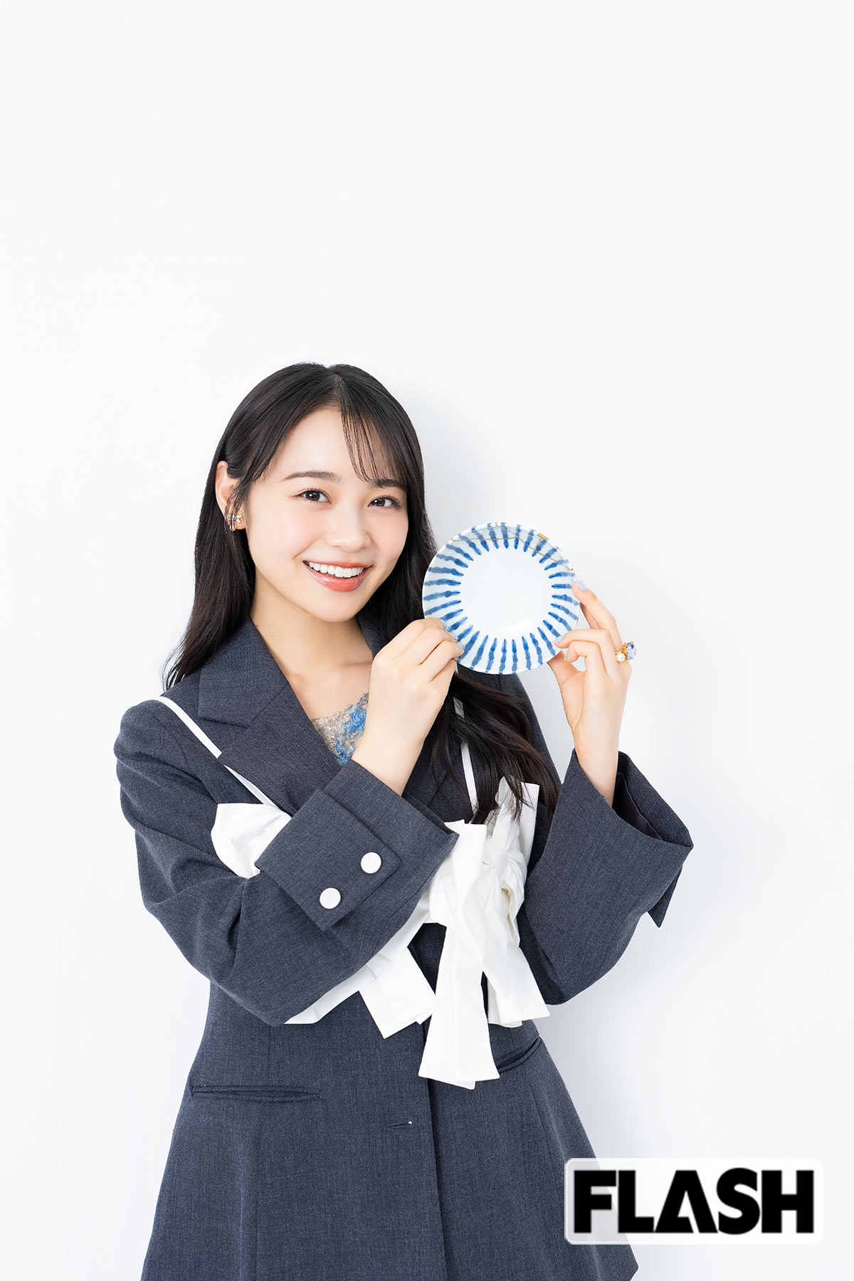 雑誌「non-no」のモデルで女優の林芽亜里（写真・木村哲夫）