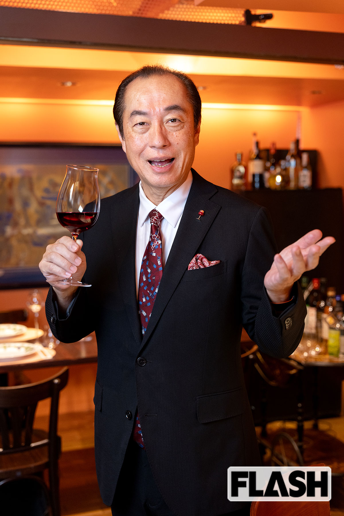 「Caveau SenTir（カヴォ・サンティール）」は完全予約制。田崎真也さんの在店スケジュールは、ホームページから確認できる（写真・福田ヨシツグ）