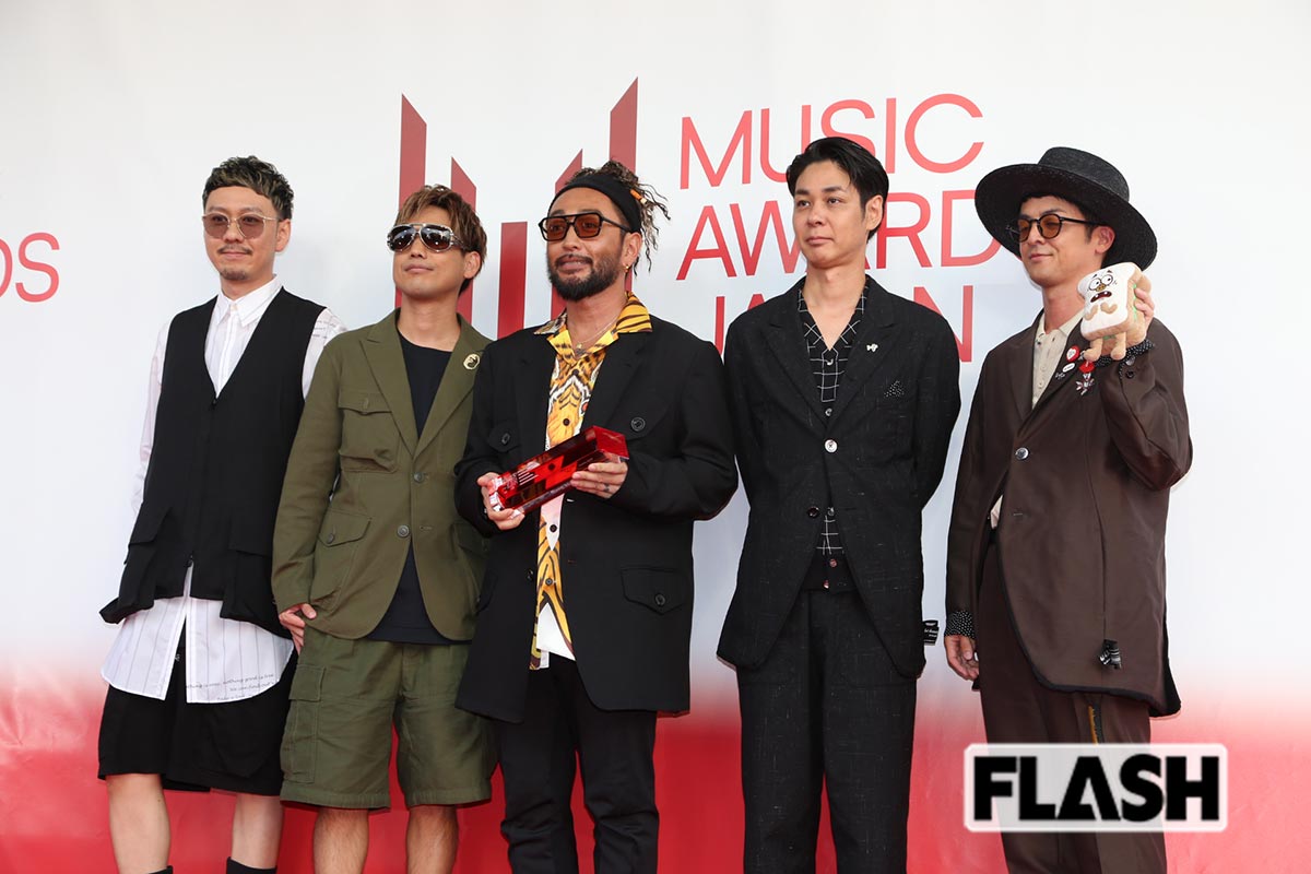 2026年6月13日、『MUSIC AWARDS JAPAN 2026』の授賞式に出席したORANGE RANGE（写真・金谷千治）