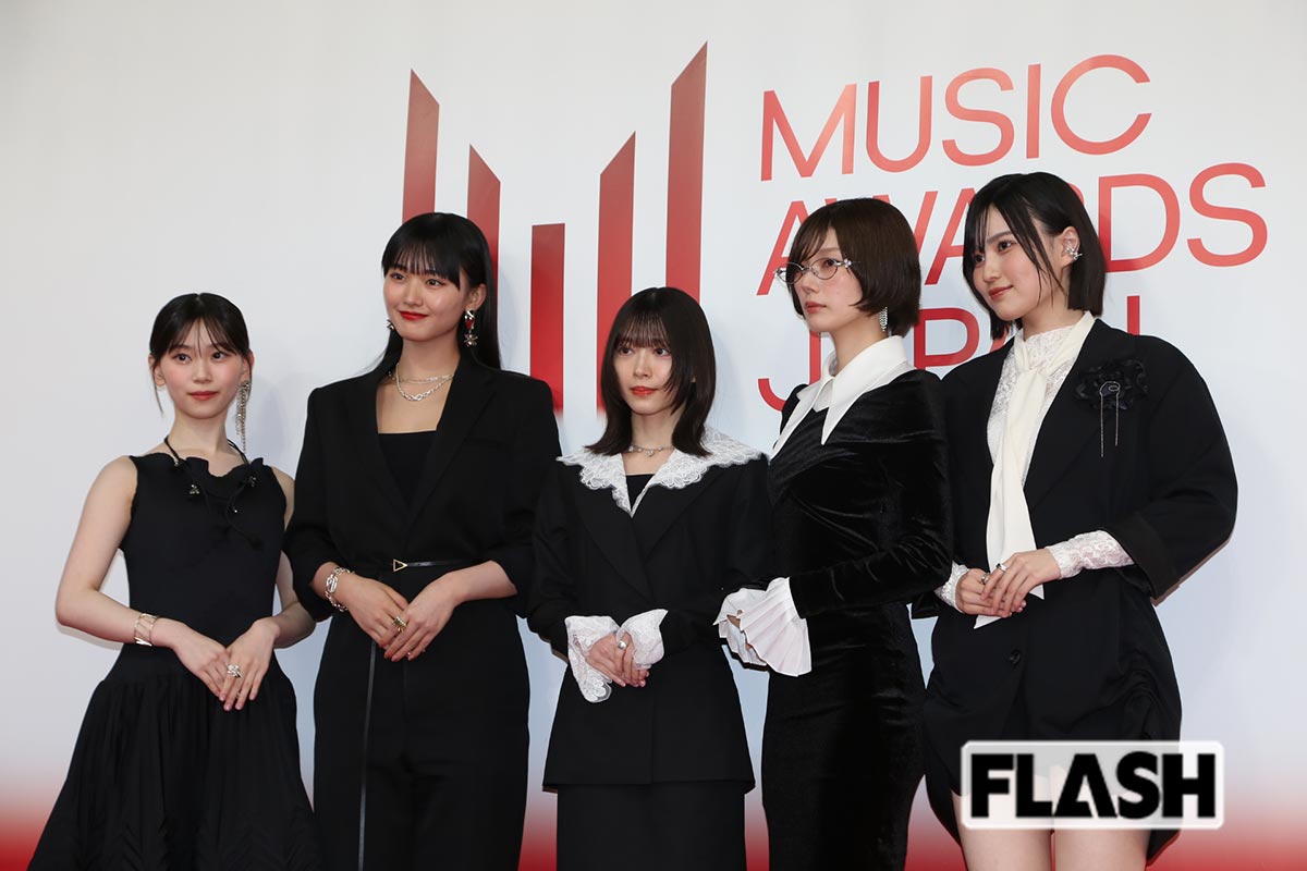 2026年6月13日、『MUSIC AWARDS JAPAN 2026』の授賞式に出席した櫻坂46（写真・金谷千治）