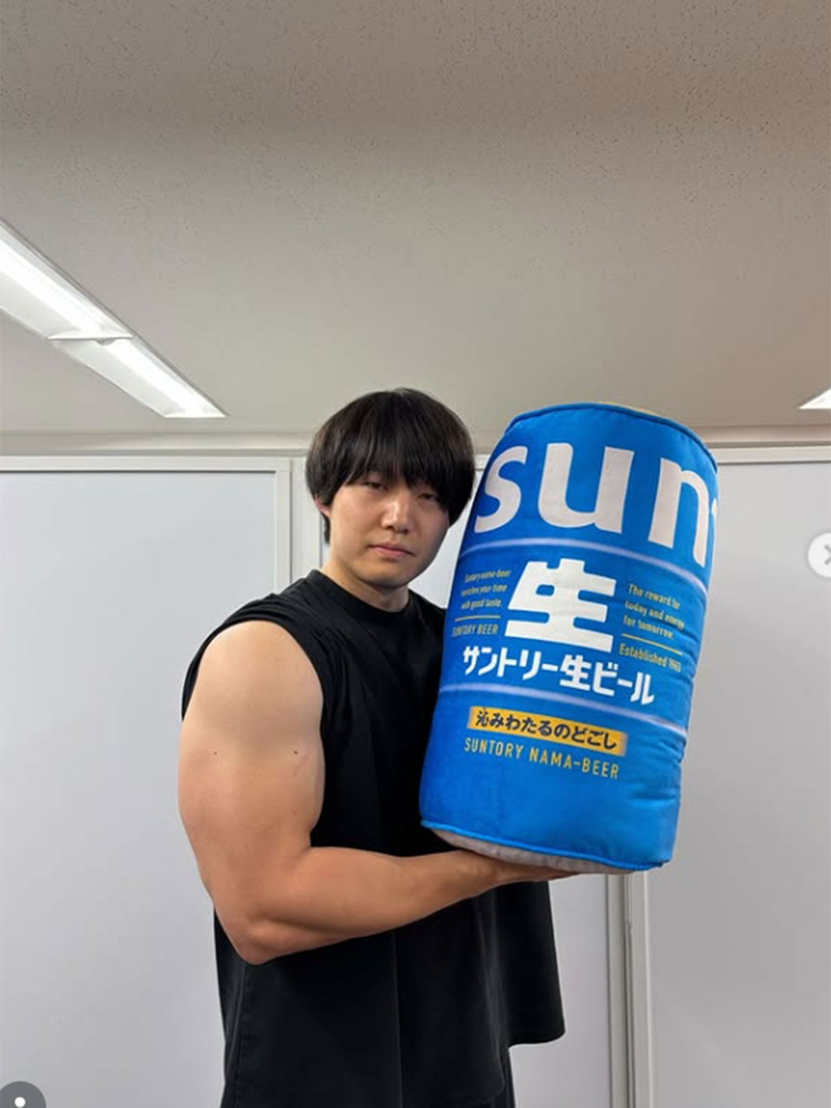 スガキヤの出店を喜んだ青木マッチョ（本人のInstagramより）