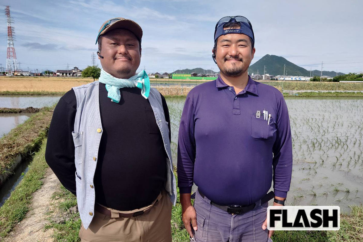 A.M.Aファミリーズ榮農場の中井栄吾社長（左）と弟の栄緒さん。「栄緒には息子もおり、ゆくゆくは継いでくれるかもしれないですが、強要はしないつもりです」（栄吾社長）
