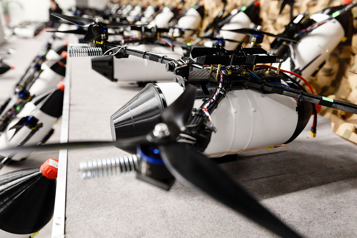 ウクライナでは次々と新型ドローンを開発し、実戦に投入している（写真・共同通信）