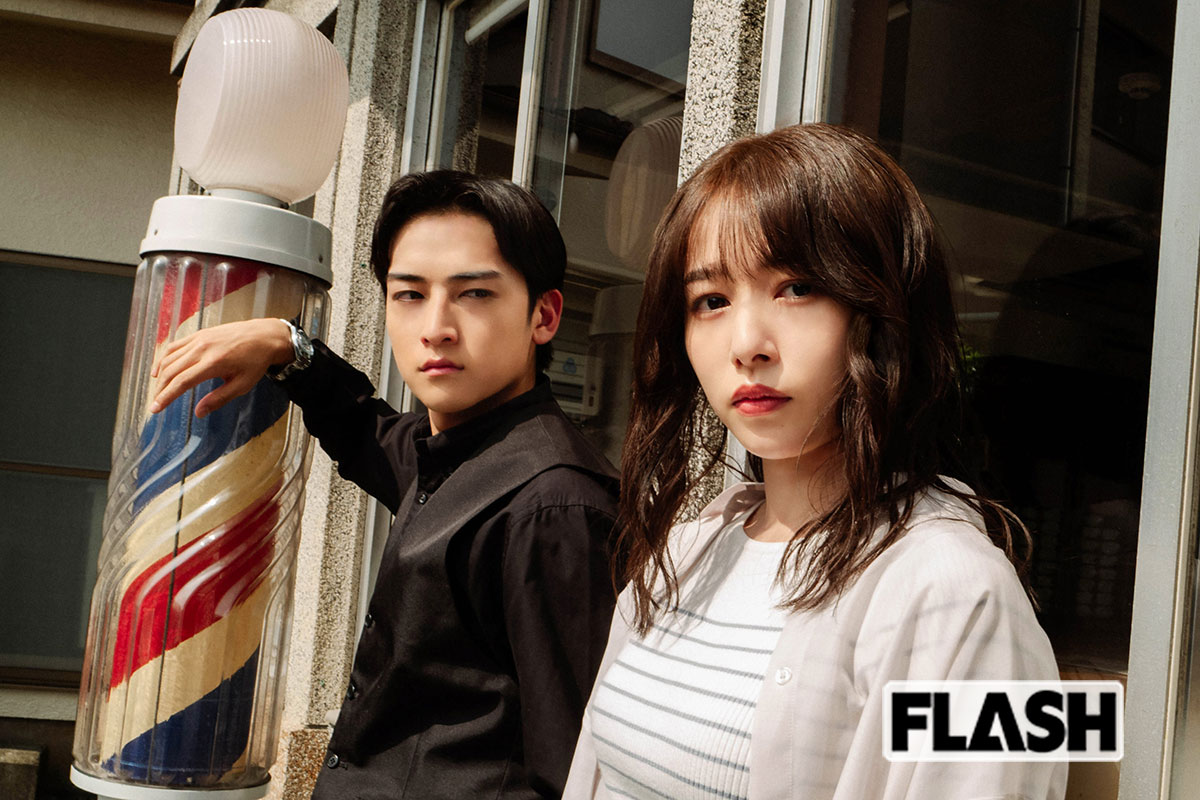 『死神バーバー』（新宿武蔵野館ほか全国順次公開）出演・桜井日奈子、日穏、岡部大、平井亜門、美保純（C）『死神バーバー』製作委員会