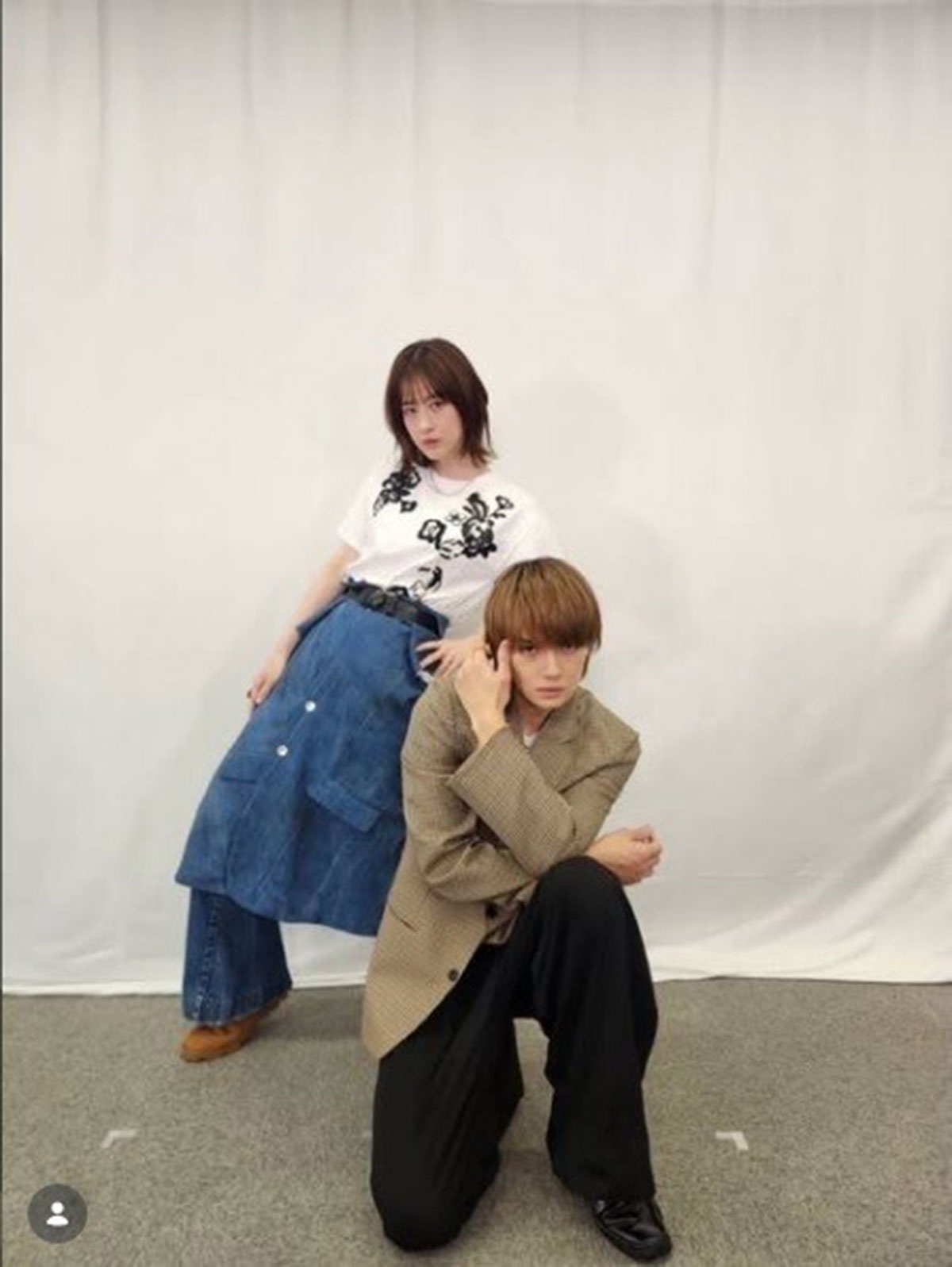 松本若菜が投稿した佐野勇斗の“そっくり”ショット。ファンの間で「姉と弟みたい」と話題だ（画像・松本若菜のInstagram「matsumoto_wakana」より）
