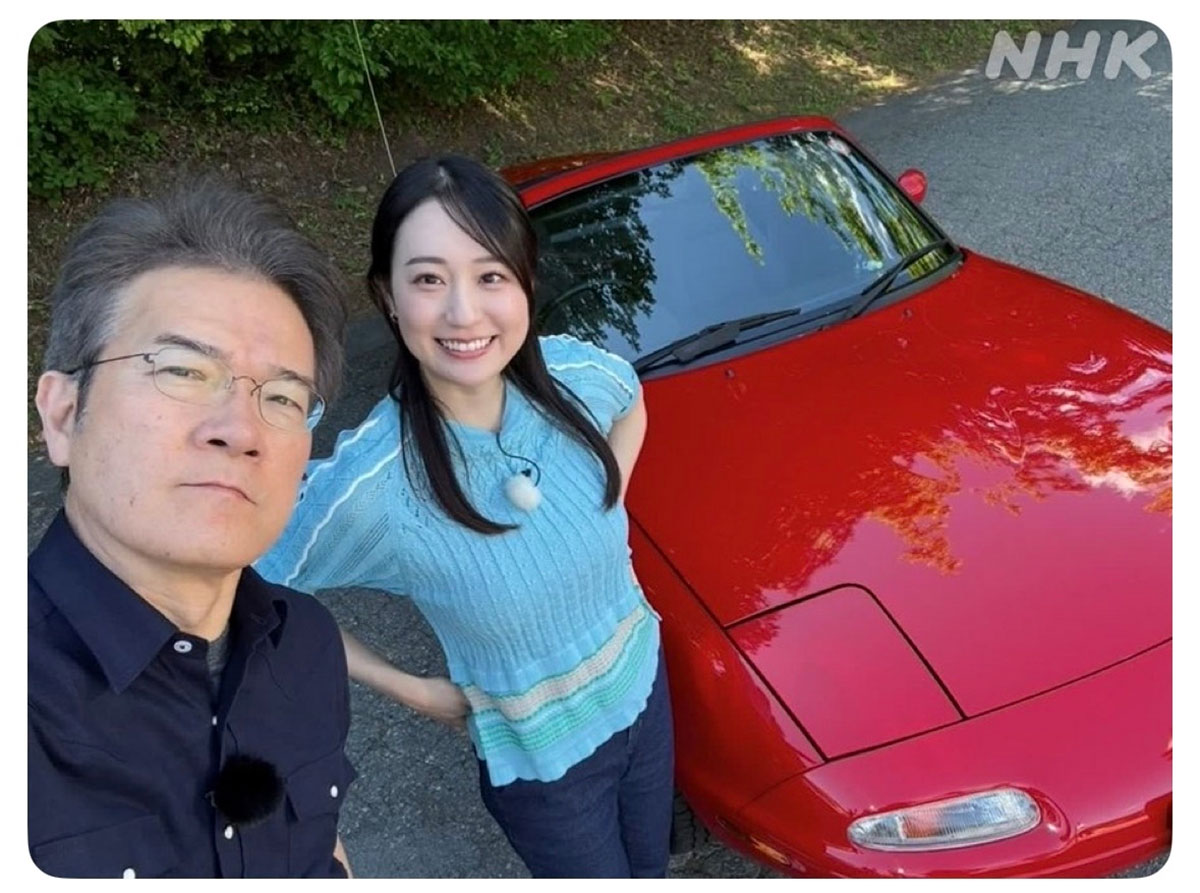 「NHKアナウンス室」公式Xより。6月から『新プロジェクトX〜挑戦者たち〜』を担当する大谷舞風アナだが、抜群のスタイルで人気急上昇中だ