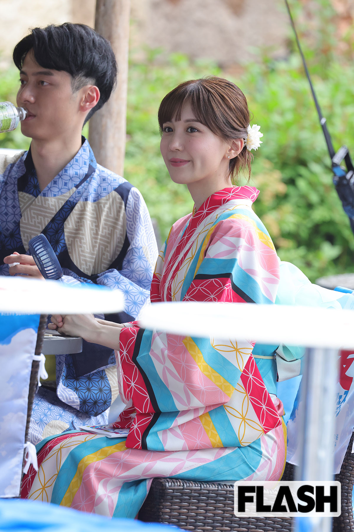 笑顔の谷胡桃アナ
