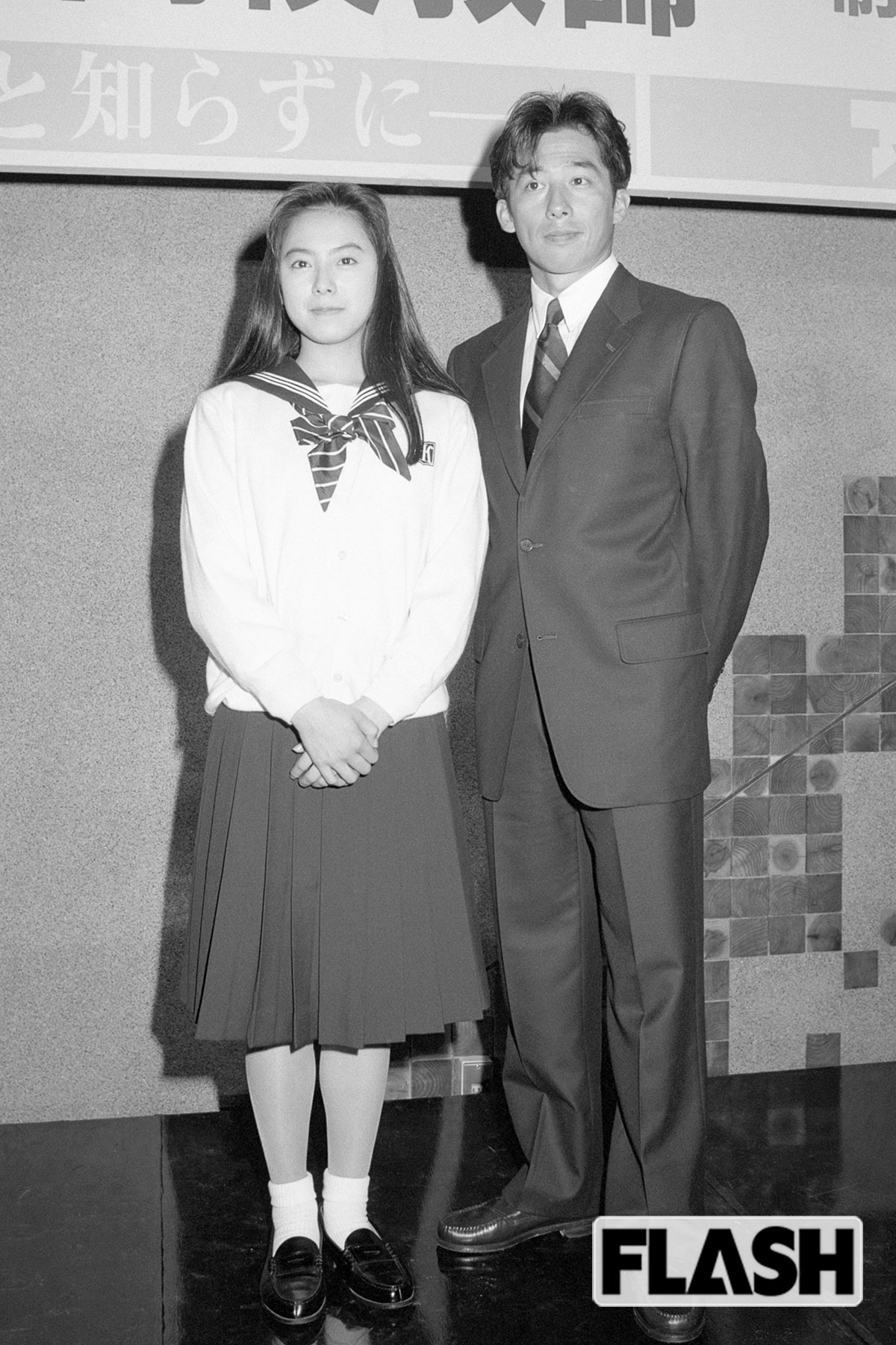 表中（3）『高校教師』より桜井幸子（左）、真田広之（写真・本誌写真部）