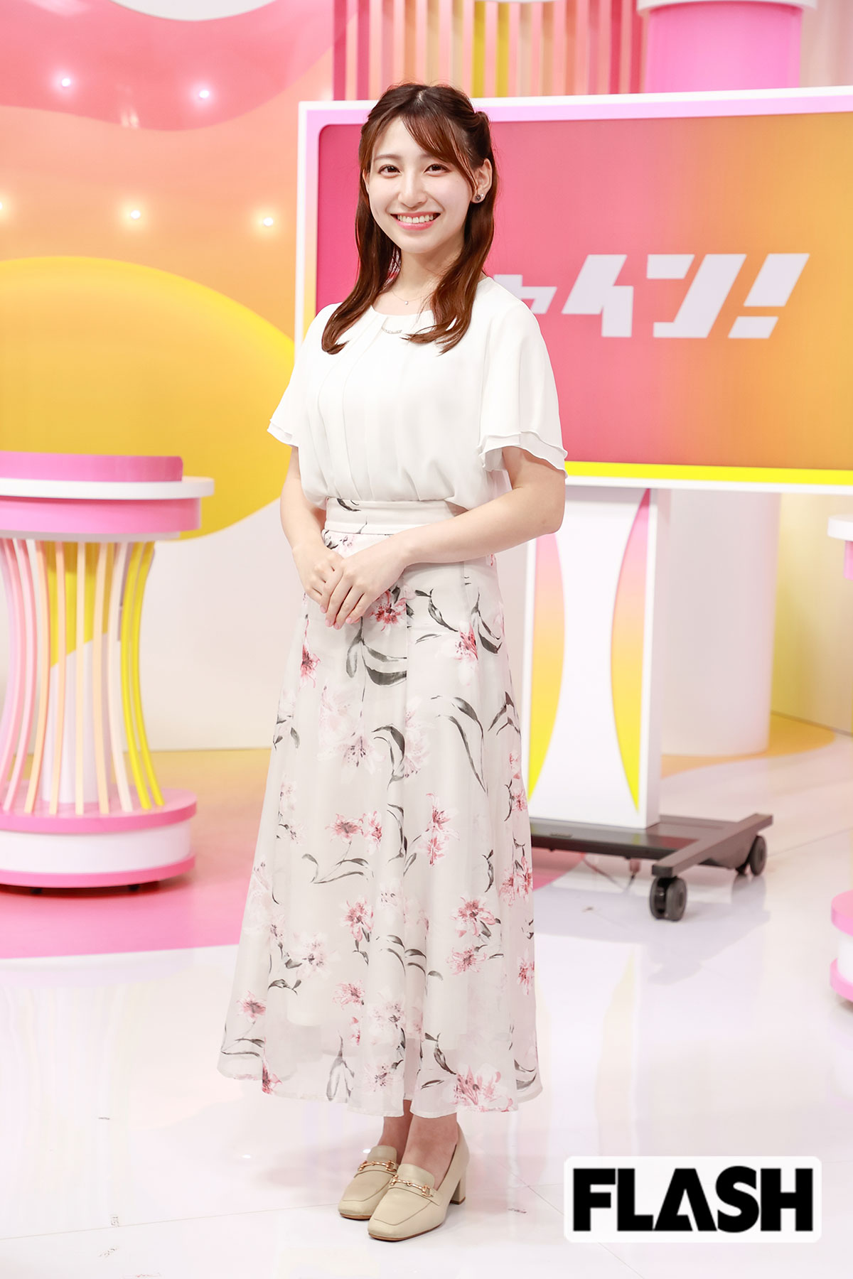 札幌テレビ放送・竹井愛乃アナの目標は、北海道の179市町村をドライブでまわることだという（写真・赤坂雄二）