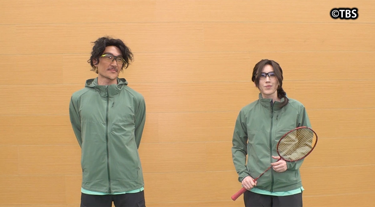 中学生時代にはバドミントン部だったというハリセンボン・箕輪はるか。変装による“美人化”に驚きの声が寄せられた（画像・『【公式】モニタリング』のX「@monitoringtbs6」より）