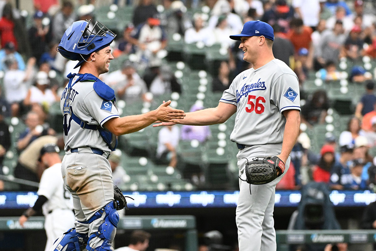 ドジャースから3度めのDFAを通告されたベン・ロートベット（左　写真・アフロ）