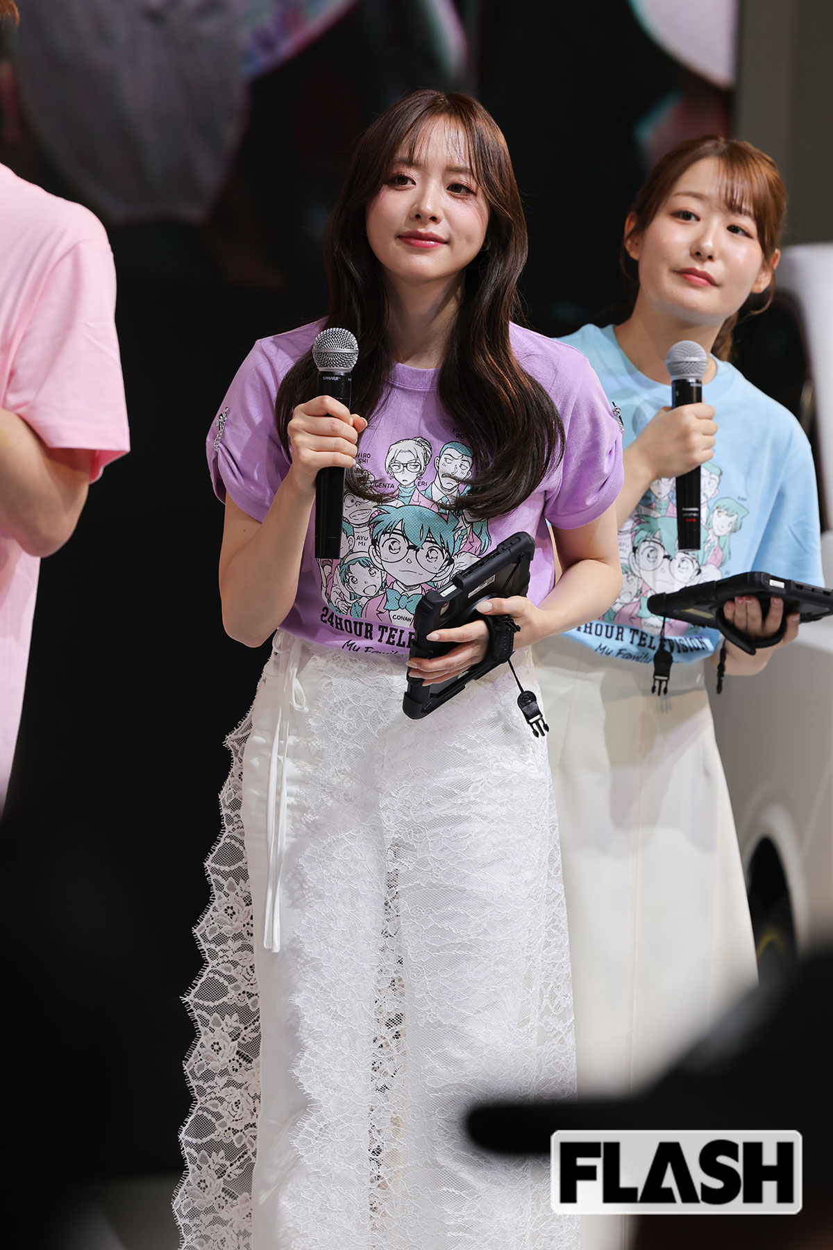 森香澄とともにイベントを進行する高橋優菜アナ