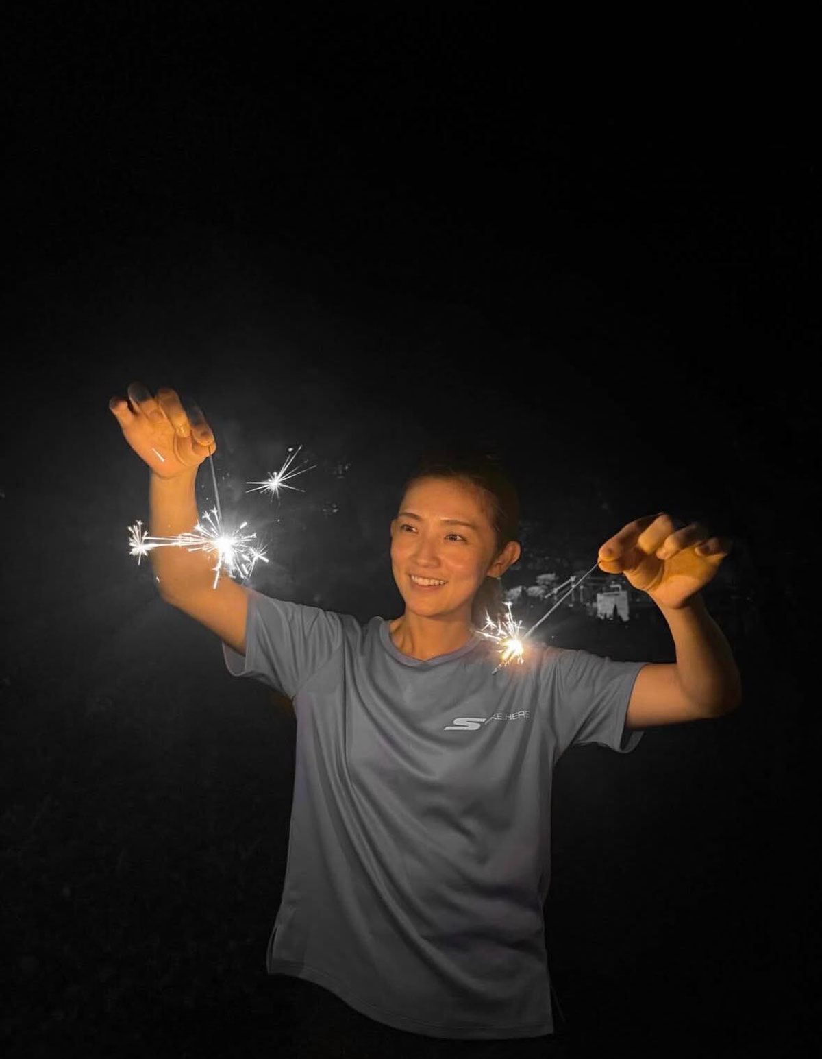 星野真里のInstagramより。『24時間テレビ』（日本テレビ系）でチャリティーマラソンのランナーを務めた後、初めて “気丈な笑顔” を投稿した