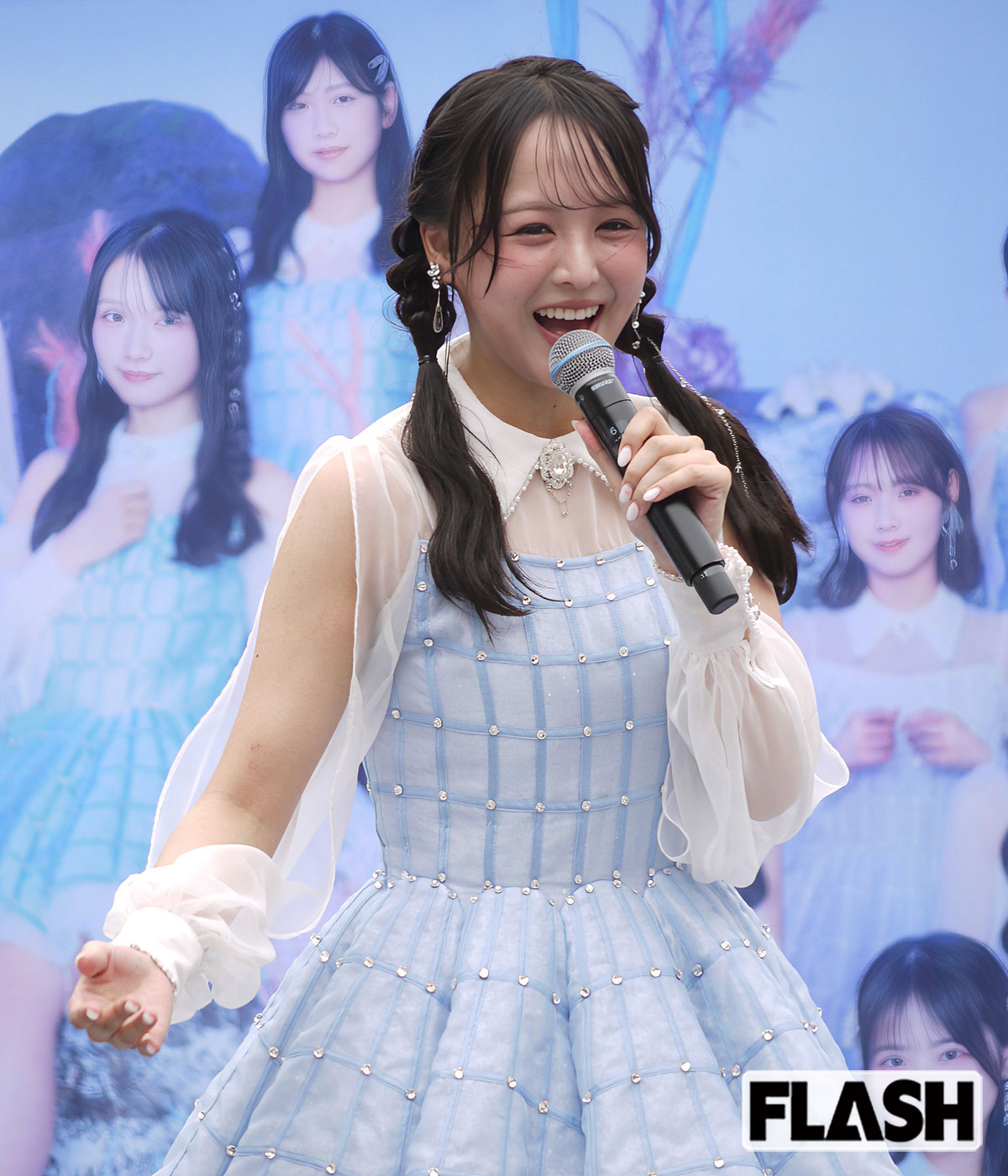 笑顔でMCを務める福田朱里。20日には自身が主催する「フクフェスVol.6」の開催を控えている