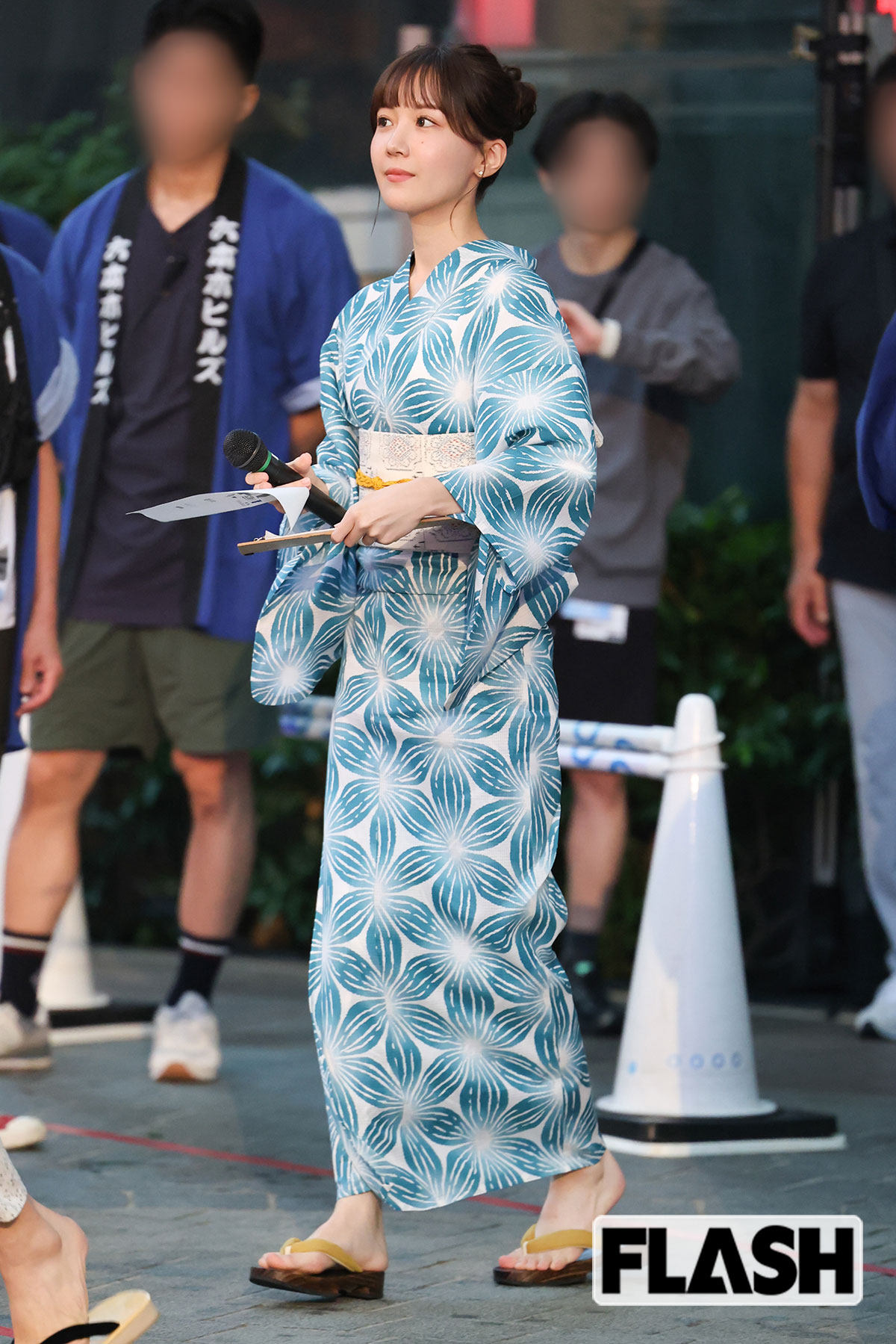 豪雨のために、盆踊りは中止となってしまった