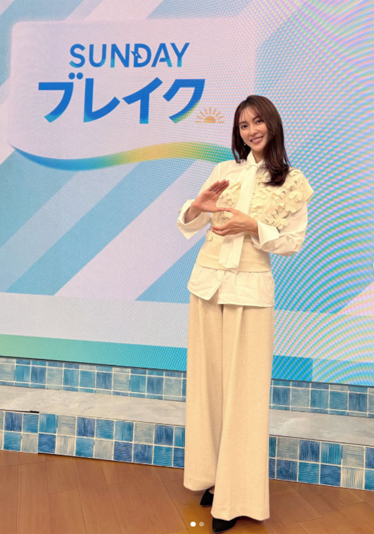 2026年9月20日、情報番組『SUNDAYブレイク.』(フジテレビ系)に生出演した押切もえ(画像・『Moe Oshikiri 押切もえ』のInstagram「@moe_oshikiri」より)