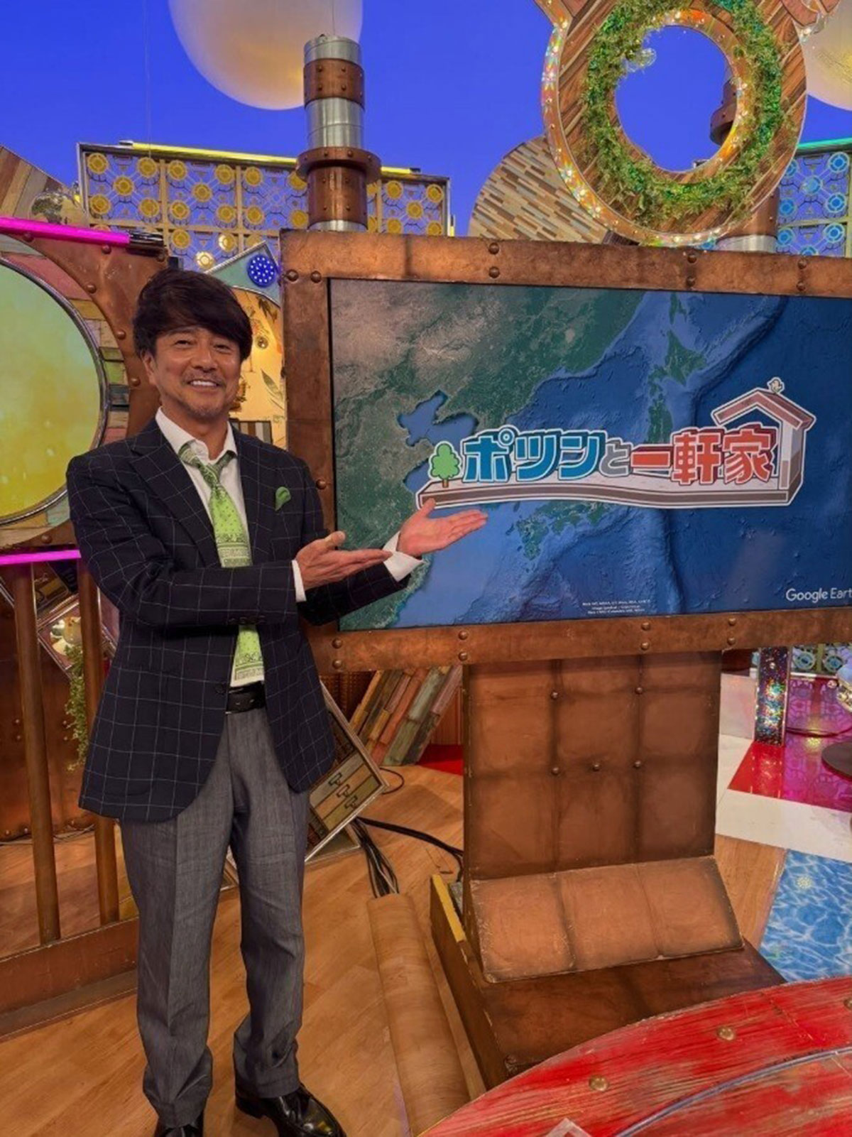 2026年9月21日、バラエティ番組『ポツンと一軒家』（テレビ朝日系）へのゲスト出演を報告する俳優の風間トオル（画像・風間トオルのInstagram「@toru_kazama_beach」より）