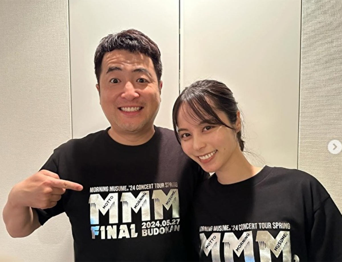 水田の元妻・山本萩子が公開していた夫婦のペアルックショット（画像・『山本萩子 ShukoYamamoto』のInstagram「@shuko.yamamoto」より）