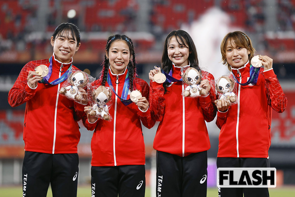 【アジア大会銅】女子400mレー三浦愛華「赤髪」「へそピアス」の“ギャップ”にネット虜、SNSで積極発信する新星の素顔