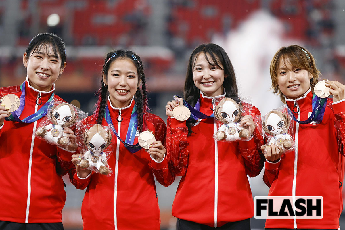 【アジア大会銅】女子400mレー三浦愛華「赤髪」「へそピアス」の“ギャッ…