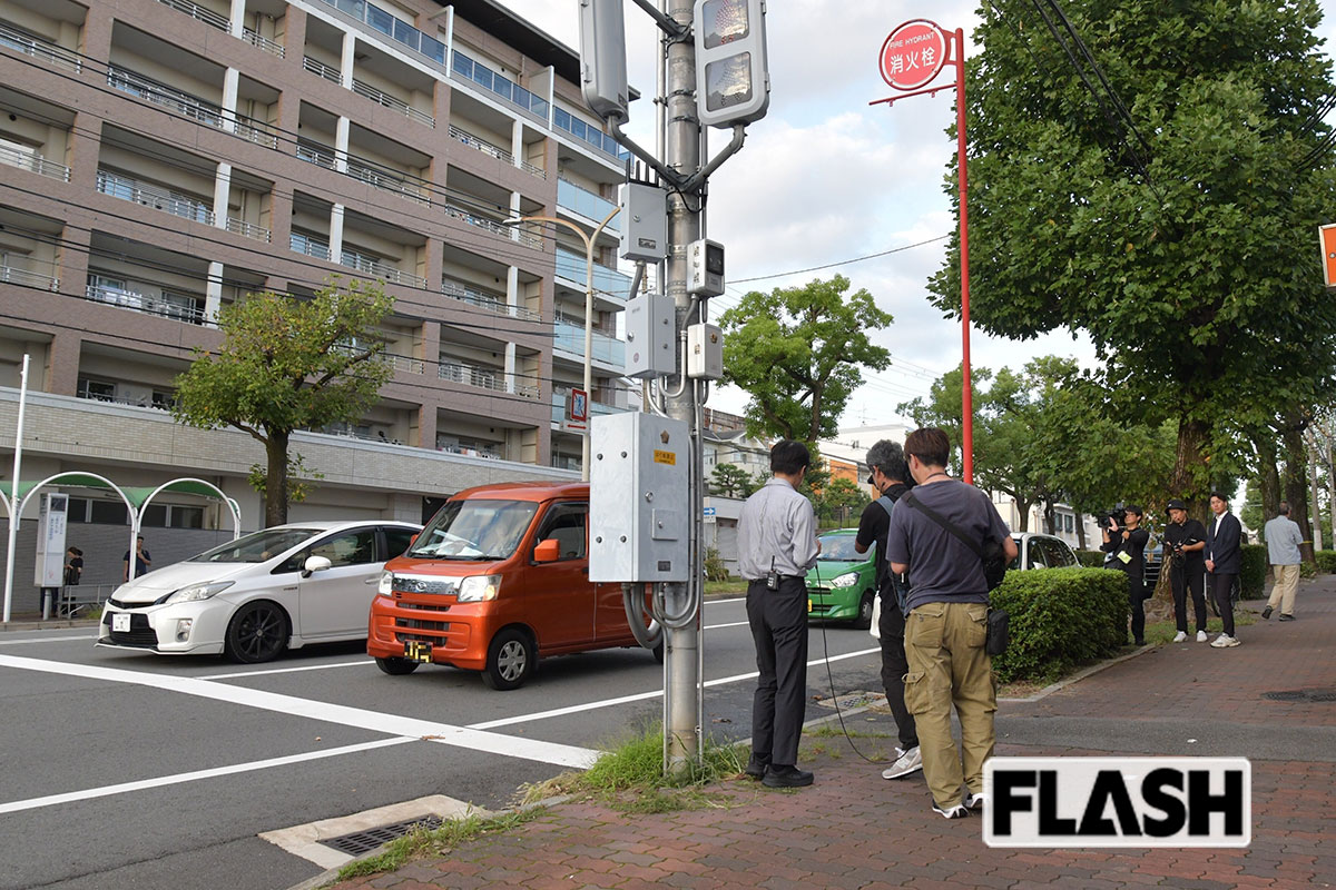 9月30日に銃撃事件が起こった現場。亀谷直人容疑者は、2カ所で発砲したという（写真・馬詰雅浩）