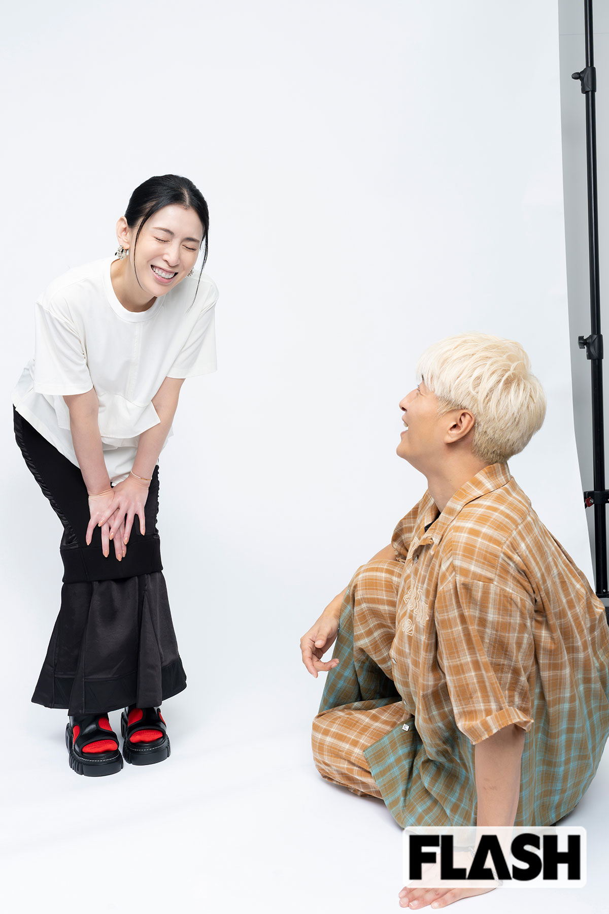  “雛ポーズ” に夫はメロメロ（写真・木村哲夫）